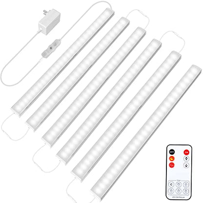 Maylit 6 PCS 12-inch Plug-in Under Cabinet Lights, Ultra-Thin - size: 6 Pack