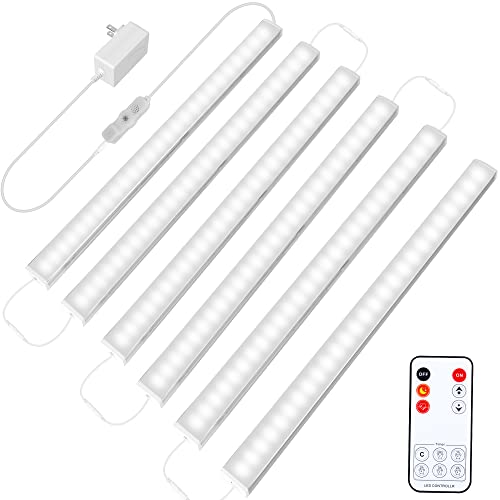 Maylit 6 PCS 12-inch Plug-in Under Cabinet Lights, Ultra-Thin - size: 6 Pack