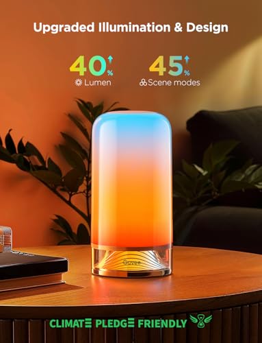 Govee RGBIC Smart Table Lamp 2, Touch Bedside Small Table Lamp (Corded) - size: Small