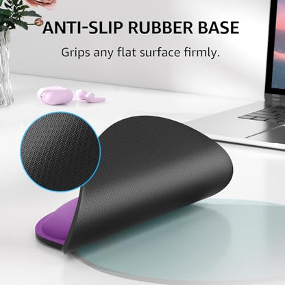 KTRIO Keyboard Wrist Rest & Mouse Pad with Wrist Rest, Violet Purple | Memory Foam Wrist Support, Ergonomic Design, Non-Slip Base, Office and Home Use - color: Violet Purple