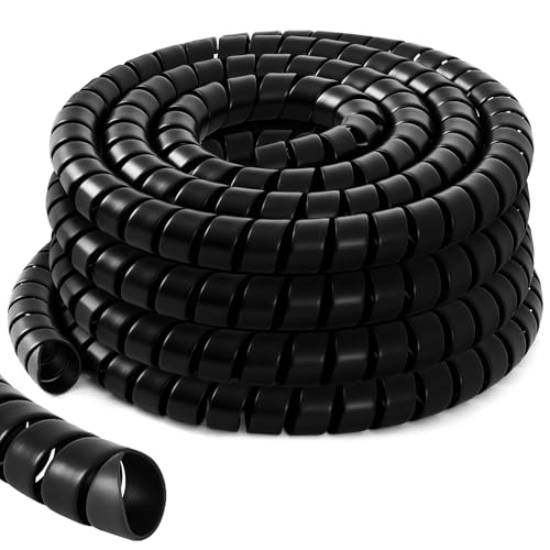 1 Pcs 2.0" Od X 20' Spiral Wrap Black - color: Black, size: 2.0" Od X 20'