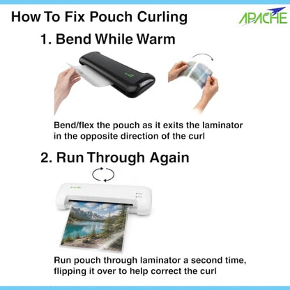 Apache Letter Size Laminating Pouches, 16 Mil, 5 Pack, Holds 8.5x11 Inch Projects (9x11.5" Pouch Size), Thermal Laminator Compatible Laminating Sheets, Clear, Round Corners, Elite Specialty Line - size: LETTER 16mil 5 Pack Elite Specialty