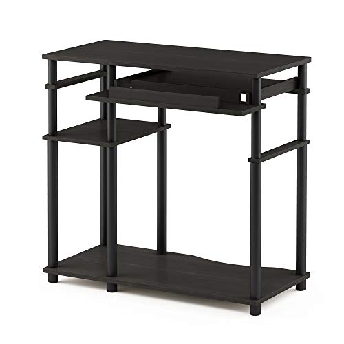 Furinno Abbott Computer Desk with Bookshelf, Espresso/Black - color: Espresso/Black, size: 19 Inch Wide