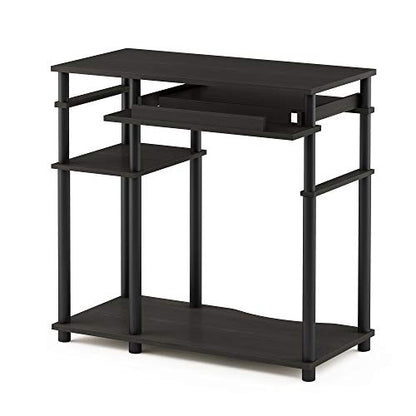Furinno Abbott Computer Desk with Bookshelf, Espresso/Black - color: Espresso/Black, size: 19 Inch Wide