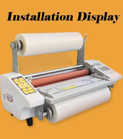 INTBUYING BOPP 656FT x 17.3IN Glossy Thermal Roll Laminating Film for A2 Laminating Machine Hot Roll Laminating Film Compatible Paper PVC PET Film Aluminum Sheet
