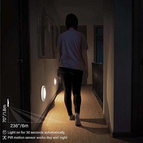 ZAGO LED 6" 120 Volts Closet Light Wired, PIR Motion Sensor Ceiling Disc Light, 15W, 1100 Lumens, CRI>80, 5000K Daylight White for Closet, Laundry, Garage, Pantry, Wet Location, ETL, White, 2 Packs - color: White-5000K-2Packs