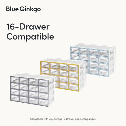Blue Ginkgo 16-Drawer Cabinet Dividers, 16-Pack - color: Clear, size: 16 Drawer
