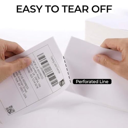 4x6 Direct Thermal Labels, 500 per Stack,BPA Free - size: Stack-500 Labels