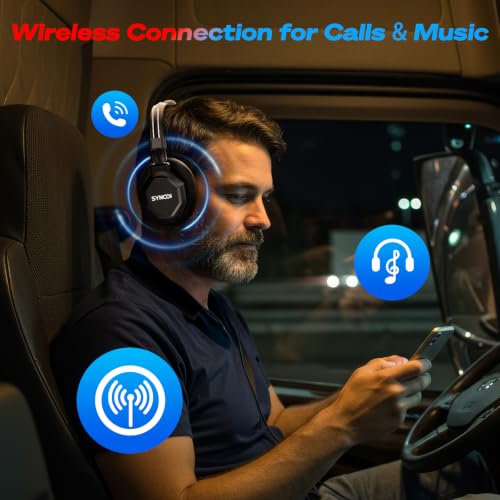 SYNCO XTALK XMAX2 Wireless Intercom Headset System AI Noise 1640ft with BT - color: 2-set, size: Xtalk Xmax