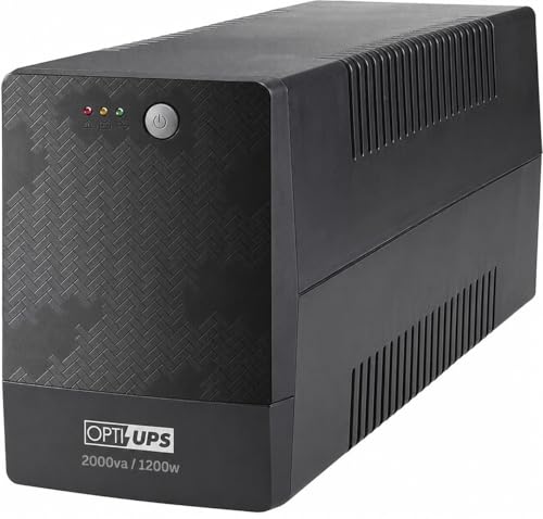2000VA/1200W Battery Backup UPS with AVR, 6 Outlets for PC - size: 2000-VA