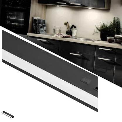 American Lighting LED Courant Plus Undercabinet Light 24 Inch 5CCT 90+ CRI 1200 Lumens with USB-A USB-C and 20A Receptacles Black Finish Title 24 Compliant