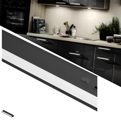 American Lighting LED Courant Plus Undercabinet Light 24 Inch 5CCT 90+ CRI 1200 Lumens with USB-A USB-C and 20A Receptacles Black Finish Title 24 Compliant