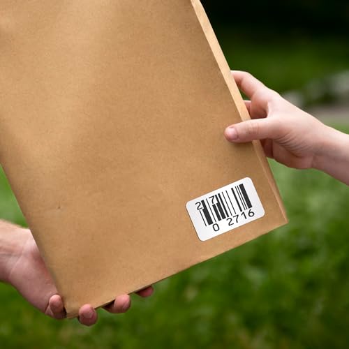 ABC PACK & SUPPLY Thermal Transfer Labels 2 x 1.5 Inch, White Matte Shipping Labels, 3" Core, Perforated, 3760 Labels per Roll, 8 Rolls, Permanent Adhesive, Industrial Printer Compatible - style: 2" x 1.5" / 30080 Pack
