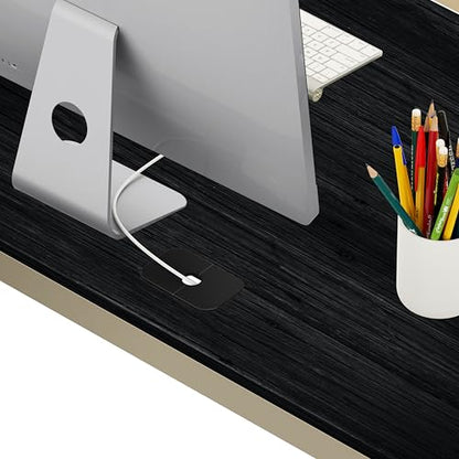 SHW 55-Inch Commercial-Grade Office Computer Desk, Espresso - color: Espresso, size: 55-Inch