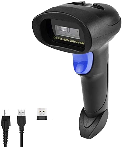 NetumScan 3-in-1 Bluetooth 1D Barcode Scanner,2.4G Wireless,USB CCD Reader - style: Bluetooth+2.4G Wireless-Black