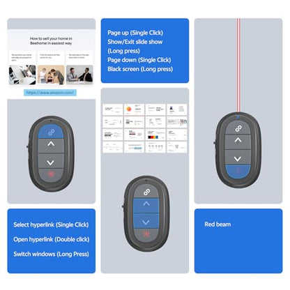 Finger Ring Presentation Clicker for Powerpoint Wireless Presenter