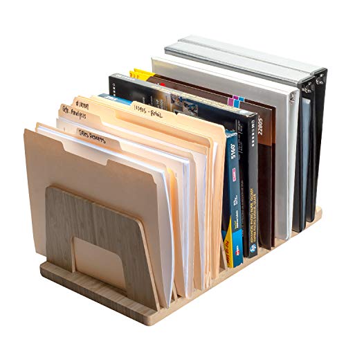 MobileVision Bamboo Device Organizer for Smartphones, Tablets and Laptops, 10 Slots - color: 10 - Slot Stand