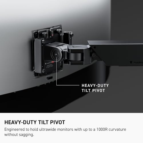 Secretlab Magnus Monitor Arm (Heavy Duty Edition) - for Ultrawide Monitors | Up to 57 inches, 18 to 35lbs - Includes Heavy Duty Tilt Pivot