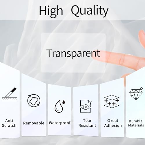3x2 Inch Transparent Thermal Labels Stickers, Self-Adhesive Clear Waterproof Direct Thermal Label Stickers for Packaging, Shipping, Barcode, Address - color: Transparent, size: 2*3 inch/1 roll