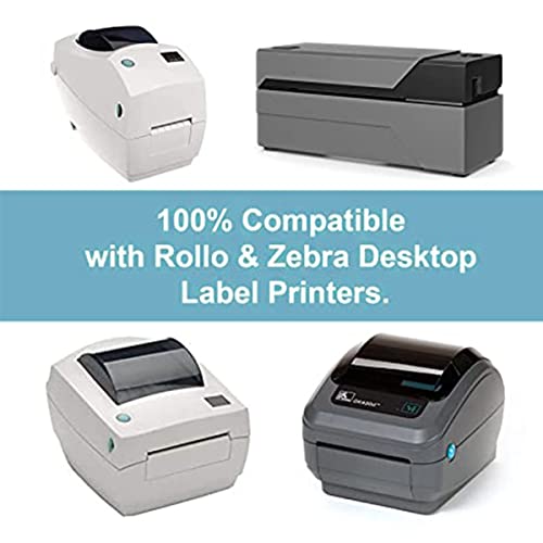 Hybsk 2x1 inch Direct Thermal Labels for Barcodes, Address, Compatible with Rollo Label Printer & Zebra Desktop Printers (2"x1",4 Rolls White) - color: 4 Rolls White, size: 2"x1"