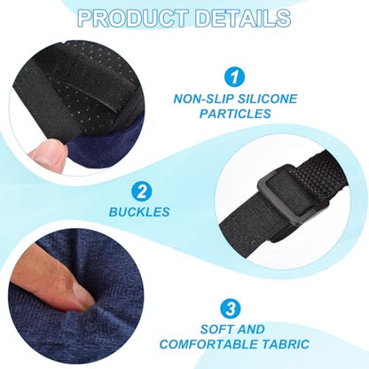 PATIKIL Office Chair Arm Pads, 2 pcs Office Chair Arm Cover Soft Office Chair Armrest Pads Memory Foam Cotton Removable Washable for Desk Computer Gaming, Navy Blue - color: Navy Blue