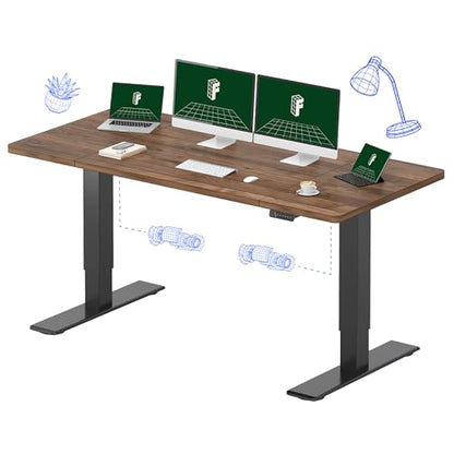 FLEXISPOT 71"x32" Electric Standing Desk, Black Walnut - color: Black Walnut, size: 71x32"