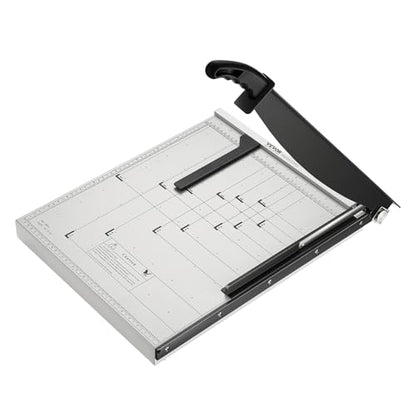 VEVOR Paper Cutter, 18 in Cut Length Guillotine Trimmer, 15-Sheet Capacity, Heavy-Duty Paper Cutter with Security Guard Rail/Blade Lock, Paper Trimmer for Cardstock, Cardboard, Home, Office & School - size: 18" 15-Sheet