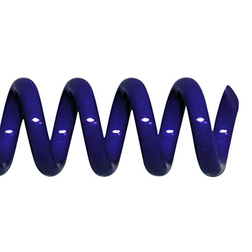 8mm (5/16 in.) Spiral Binding Coils for Reports, Presentations and Proposals | 4:1 Pitch | 12 in. Length | Blue | 54 Sheets Binding Capacity | 100 Pack - color: Blue