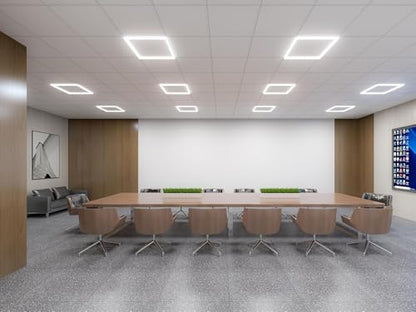Flat Panel Light 2x2 Ft 2 Pack Led Frame Panel, Border Glow Light 45W 3600Lm Suitable for Offices, Shops, Bathrooms etc with Integrated Ceilings - size: 2 pcs