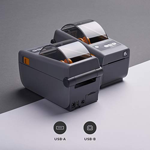 ZEBRA ZD410 Direct Thermal Desktop Monochrome Printer Print Width of 2 in USB Connectivity ZD41022-D01000EZ