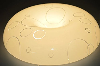 Ledy 33w Led Ceiling Light Fixtures Retrofit Board Replacement Panel 9.84 Inch 3630lm Light Bulb Replace Incandescent Fluorescent Bulb Round Tube (Warm White)