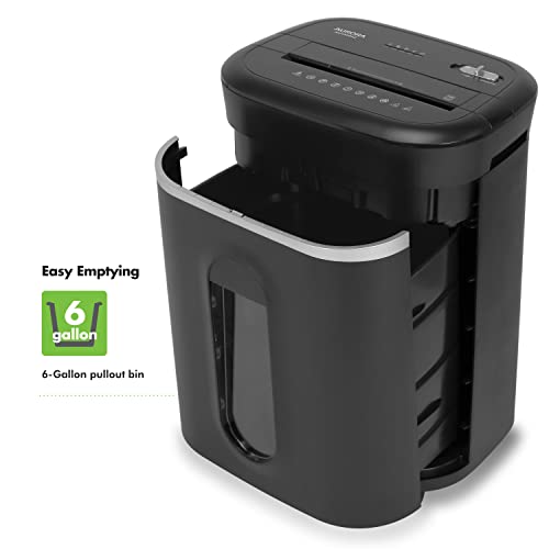 Aurora Long Duty Cycle 18-Sheet Crosscut Paper/CD/Credit Card Shredder, AntiJam Feature, 30-Minute Continuous Run Time, Large 6-gal Pullout Basket - size: 18-Sheet Long Duty CrossCut