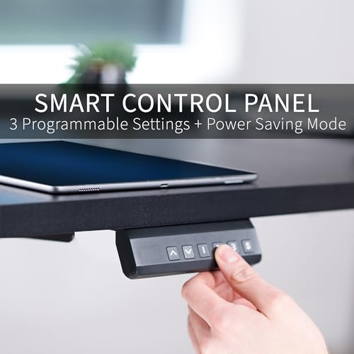 VIVO Black 83 x 30 in Standing Desk, DESK-KIT-2W8B - color: Black Top / White Frame, size: 83 x 30