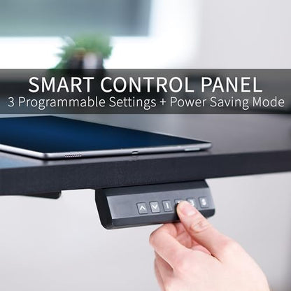 VIVO Black 83 x 30 in Standing Desk, DESK-KIT-2W8B - color: Black Top / White Frame, size: 83 x 30