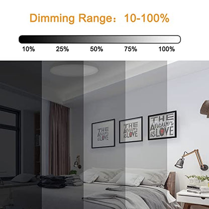 9 inch ETL Certified LED Ceiling Light Flush Mount, Ultra Slim 0.63 inch Thick Round Flat Ceiling Light Fixtures 8 Pack 5000K Daylight White Dimmable Ceiling Lamps for Bedroom,Bathroom,Closet - size: 9 inch-8 Pack