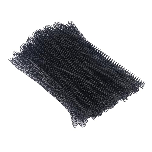 100 Pack Plastic Spiral Binding Coils, 4:1 Pitch 48 Loops for Letter/A4 Size, 360-Degree Rotation for Office School Projects, Suitable for Coworkers (Black, 1/4 Inch (30 Sheet Capacity)) - color: Black, size: 1/4 Inch (20 Sheet Capacity)