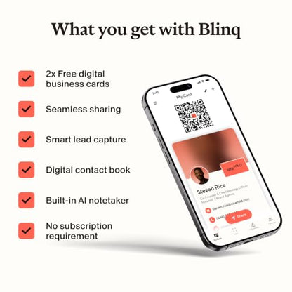 Blinq NFC Digital Business Card - Wristband - Tap to Share (Blue) - color: Blue