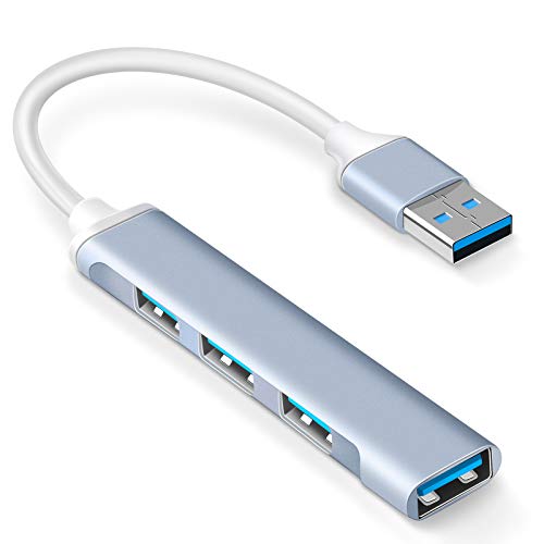 4-Port USB Hub Port Splitter: USB Port Expander - size: 1-Pack