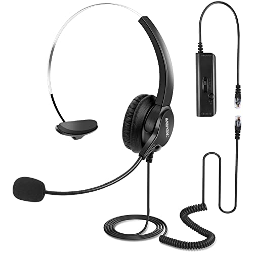 AGPTEK® Hands-Free Call Center Noise Cancelling Corded Headset - size: Monaural Headset