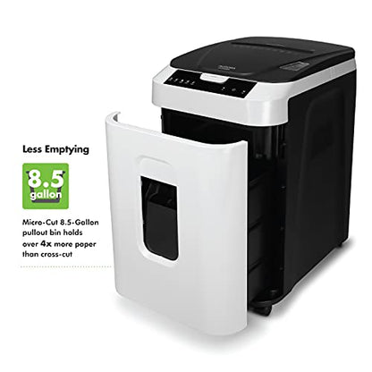 Aurora Commercial Grade 200-Sheet Auto Feed High Security Micro-Cut Paper Shredder/ 60 Minutes/Security Level P-5 - style: 200-Sheet AutoFeed MicroCut