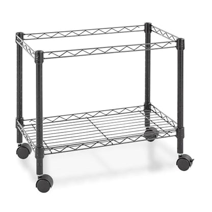 Alera ALE Single-Tier Rolling File Cart, 24w x 14d x 21h, Black