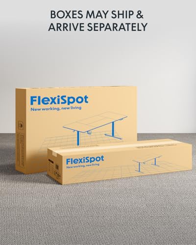 FLEXISPOT 79"x32" Height Adjustable Commercial Office Standing Desk - color: White, size: 79x32"