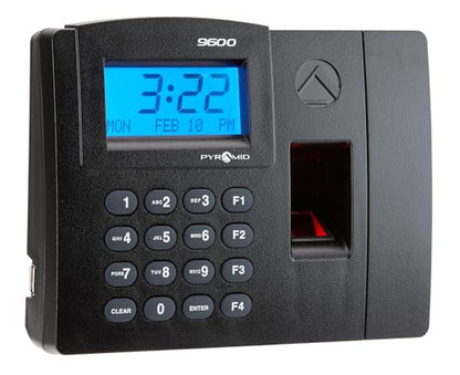 Pyramid Time Systems - TimeTrax Elite [TTELITEEK] Fingerprint Time Clock | Biometric Time Clock for Small Business, Employee In/Out Time Tracker With Software Download, Windows Compatible, Black