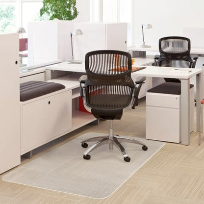 Office Chair Mat for Carpet Floor, Heavy Duty Desk Chair Mat for Low/No Pile Carpeted Floors, Anti Slip Carpets Protector for Home Office (48" x 36") - size: 48" x 36"