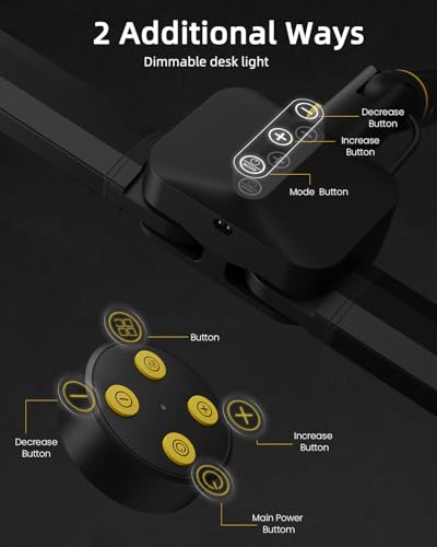 Desk Ring Light with Stand, Sensor Switch Dual Light Head