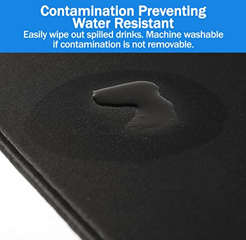 XL Mouse Pad - Large Extended Gaming Desk Mousepad (800x300x3mm) - Nonslip Rubber Base and Water Spill Resistant Desktop Keyboard Mouse Mat - Anti-Fray Cloth - Black - size: X-Large (31.5"x12")