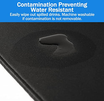 XL Mouse Pad - Large Extended Gaming Desk Mousepad (800x300x3mm) - Nonslip Rubber Base and Water Spill Resistant Desktop Keyboard Mouse Mat - Anti-Fray Cloth - Black - size: X-Large (31.5"x12")