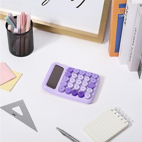Mr. Pen- Mechanical Switch Calculator, 12 Digit Large LCD Display | Purple with Big Buttons, Mechanical Switch Calculator for Home, School, Office - color: Purple