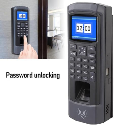 Time Clocks for Employees Small Business, Clock in System, Time Card Device, Anti Tamper Biometric Attendance, USB Report, High Capacity for Offices Factories Schools