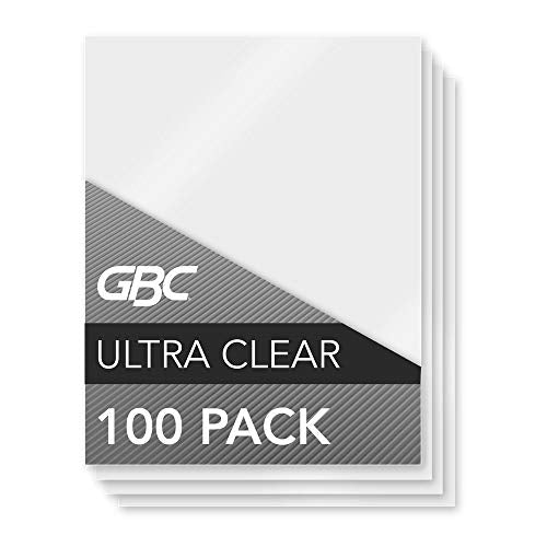 GBC Laminating Sheets, Thermal Laminating Pouches, Letter Size, 5 Mil, Speed Format, HeatSeal UltraClear, 100 Pack (3200587)